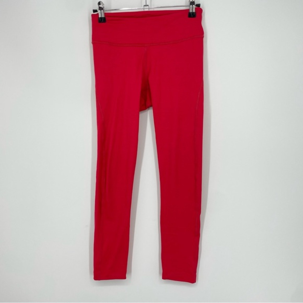 Outdoor Voices Tech Sweat‎ Womens Size XS Cropped Athletic Leggings Coral